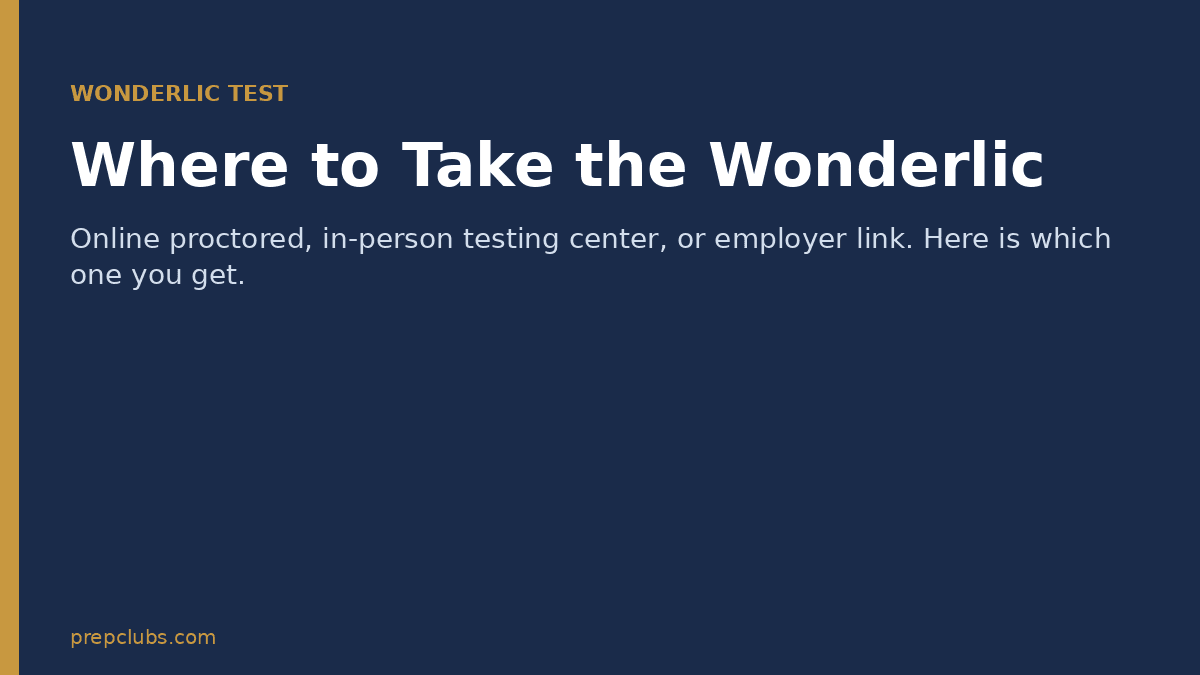 Dónde hacer el Wonderlic (online y presencial)