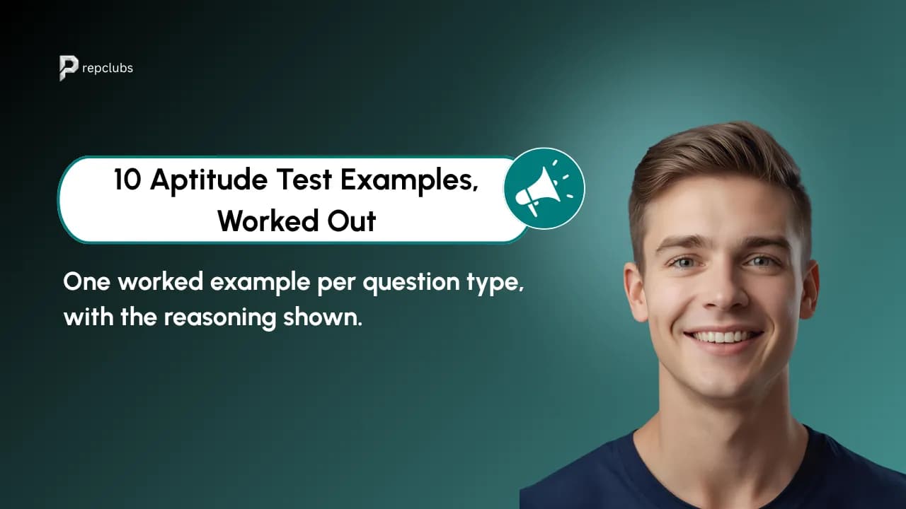 Aptitude Test Examples: 10 Real Question Types With Worked Solutions