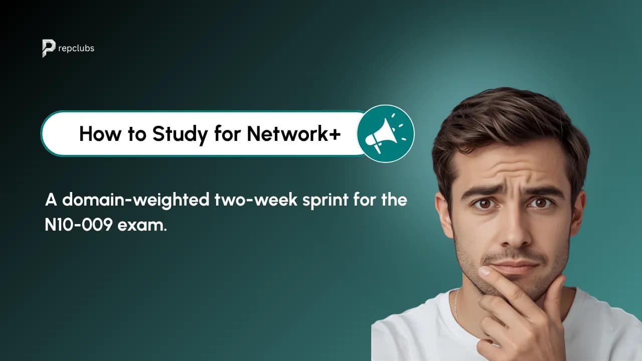How to Study for Network+ (N10-009): A Domain-Weighted Two-Week Sprint