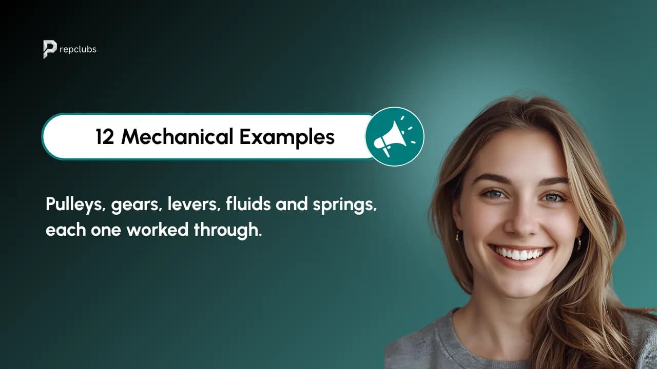 Mechanical Aptitude Test Questions: 12 Worked Examples by Concept