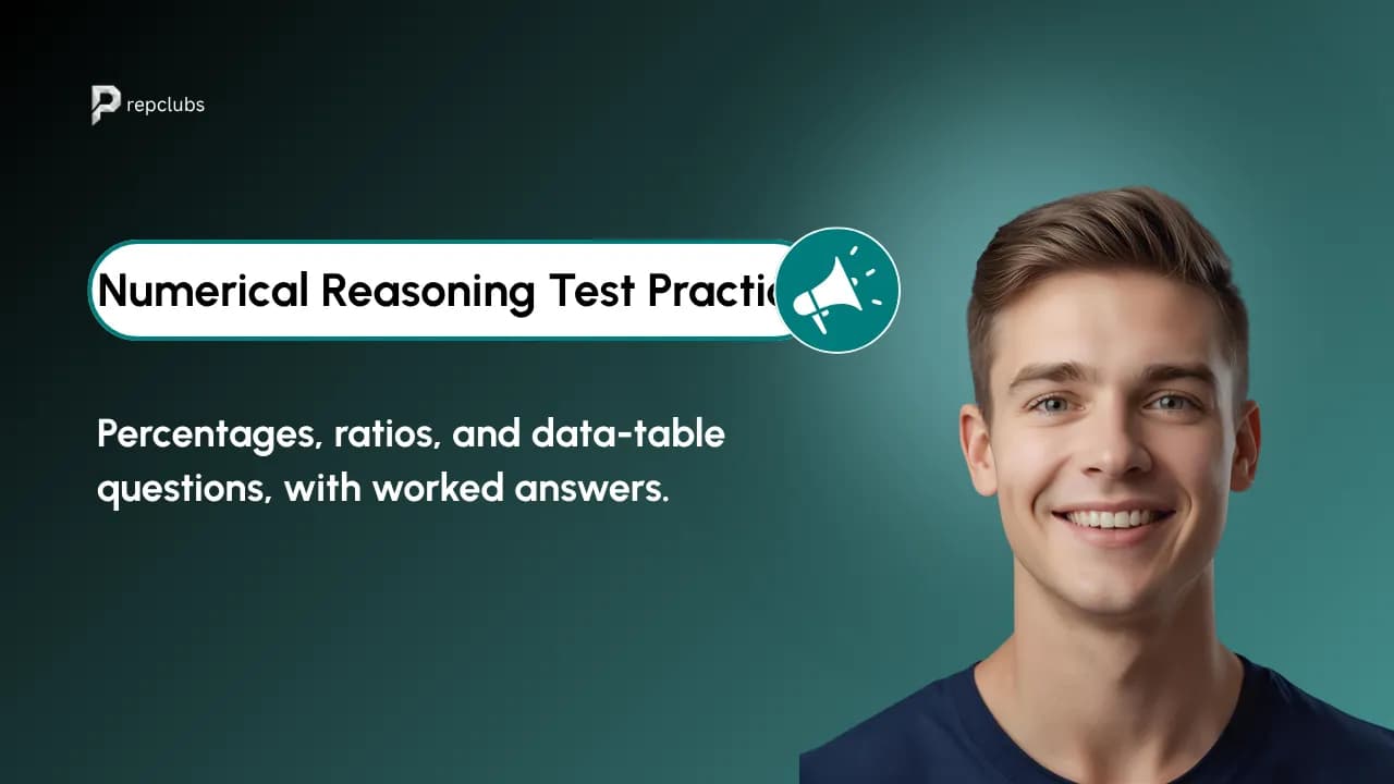 Numerical Reasoning Test Practice: The Percentages, Ratios, and Data-Table Questions You Will See