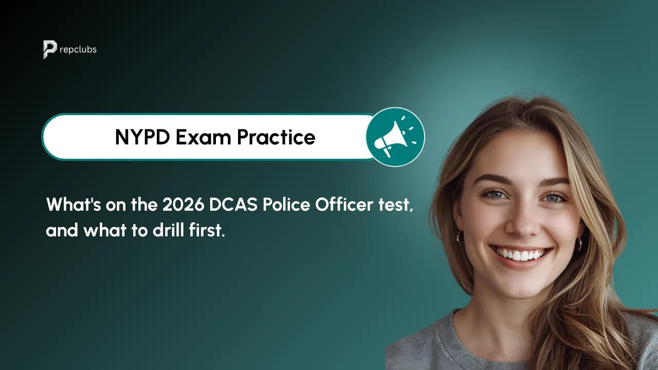NYPD Exam Practice: What's on the 2026 Police Officer Exam